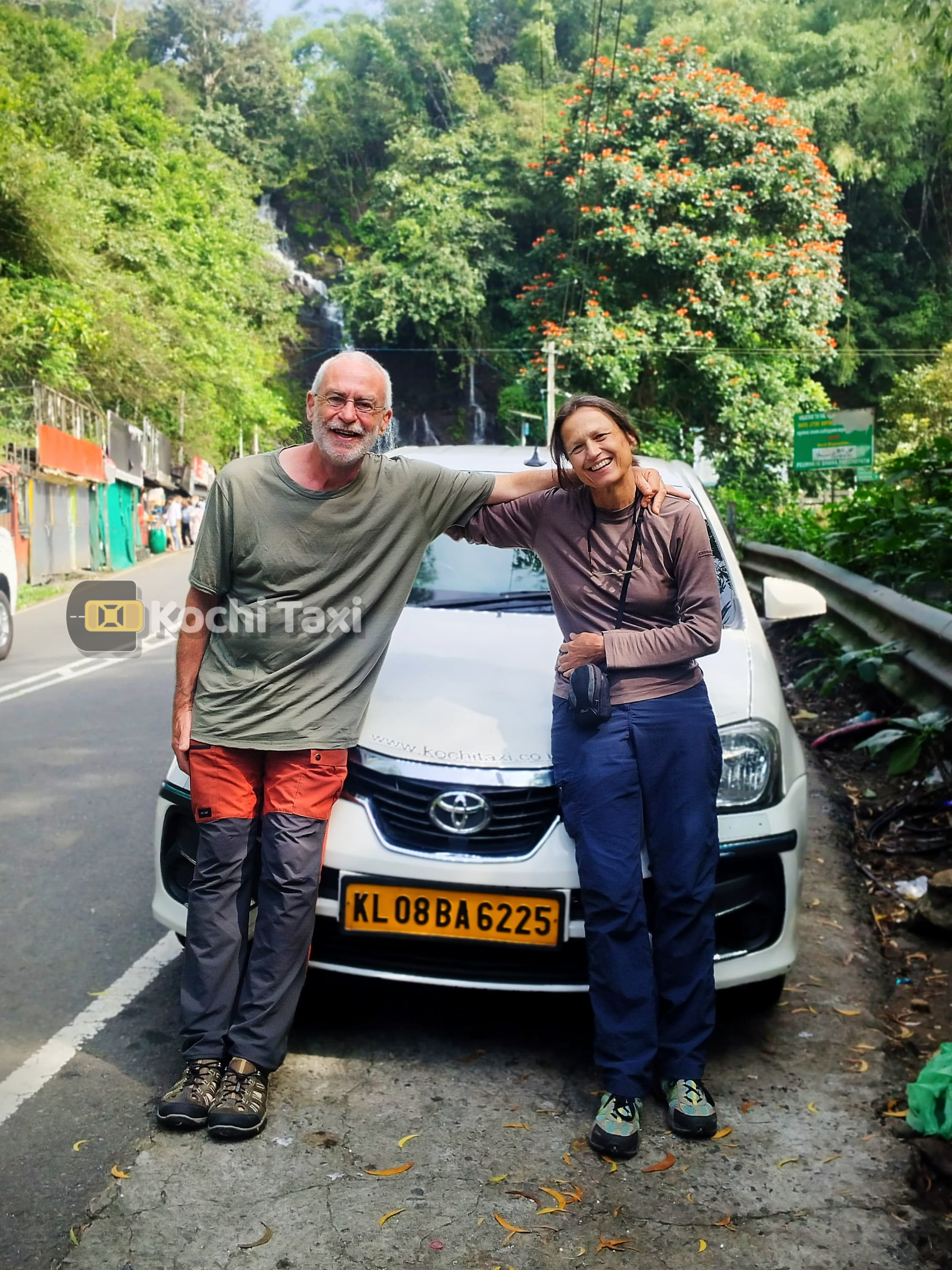 Customer selfie with vehicle